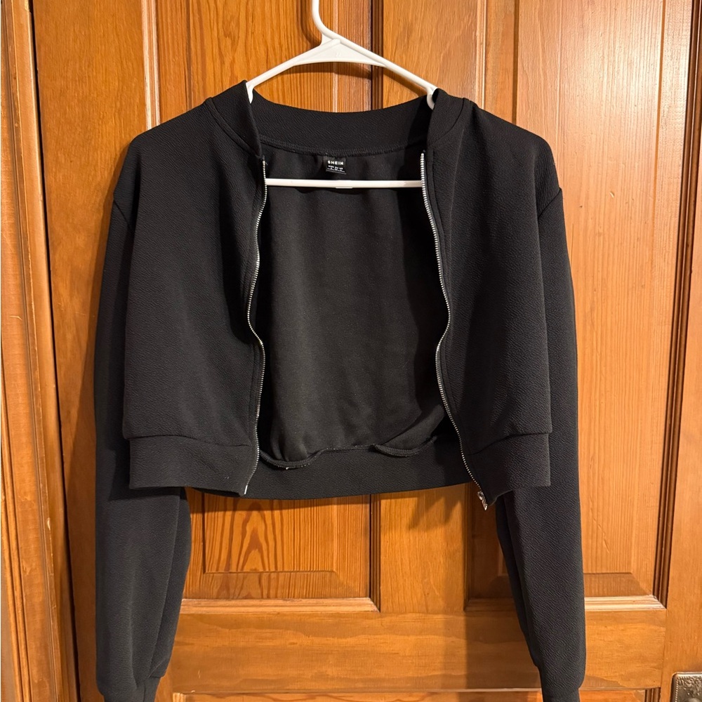SHEIN black cropped jacket